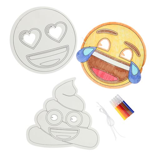 Emoji Masks Make, 3pcs.
