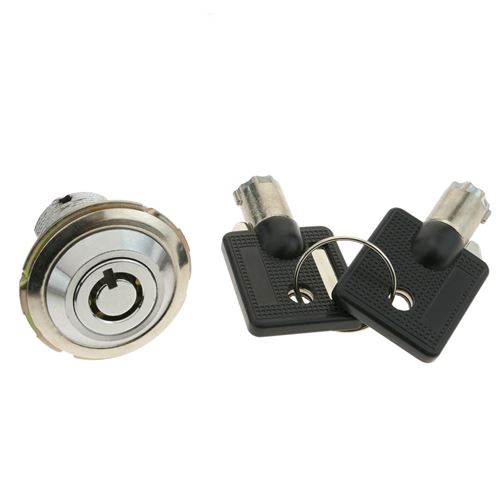 Serrure à pulsation batteuse barillet 27mm x M18 avec clé tubulaire