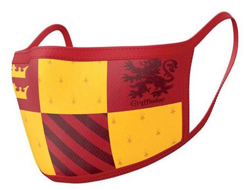 Lot de 2 masques en tissu Harry Potter Gryffondor
