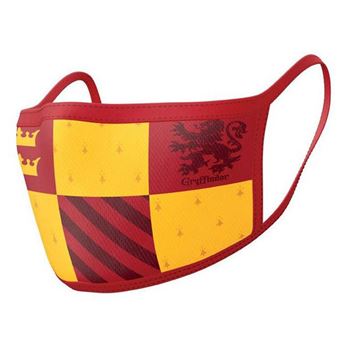 Lot de 2 masques en tissu Harry Potter Gryffondor