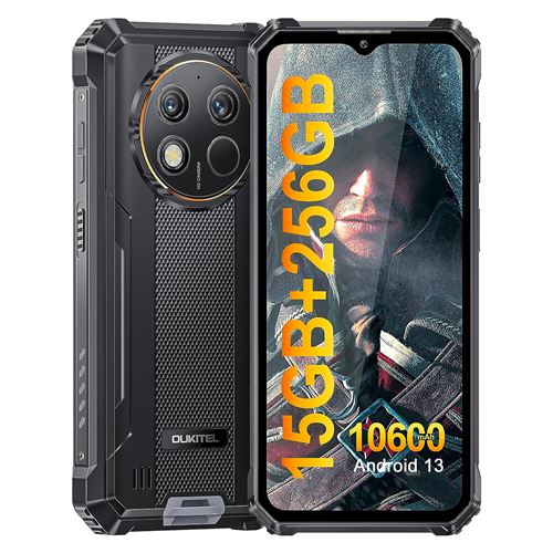 Oukitel WP28 Smartphone Noir - 6.517” HD+TFT 60Hz 15/256Go