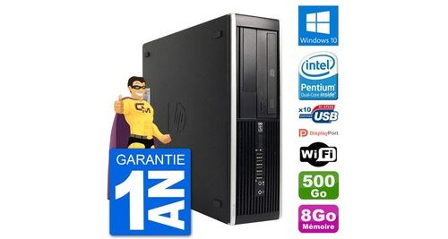 Pc hp 8300 elite sff intel g630 ram 8go disque dur 500go windows 10 wifi