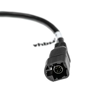Vhbw Câble adaptateur AUX pour radio de voiture compatible avec Peugeot de  l'année de fabr. 2004+ 1007, 107, 207, 307, 308, 407, 607, 807