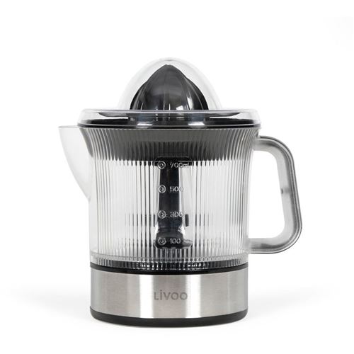 Livoo Inox Et Noir Machine À Jus Électrique Dod210 40 W 700 Ml Inox/Noir Inox Noir