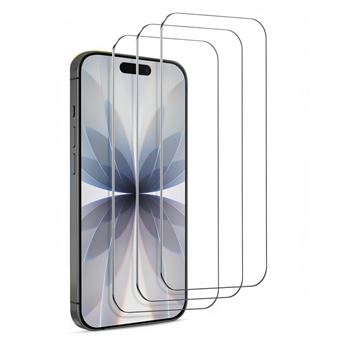 Lot de 3 Verres Trempés Pour iPhone 17, 17 Pro (6,3″). Transparent - Anti Rayures - Ultra Résistant Dureté 9H - HQSELECTION® - 1