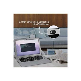 Cache pour webcam ultra mince - Intimité - Noir - 3 pièces - Pour  ordinateur portable