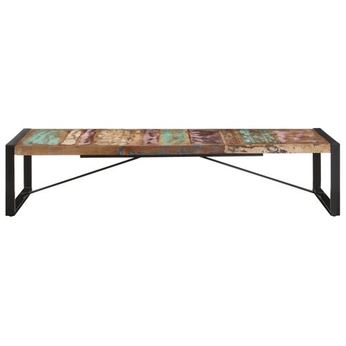 Vidaxl table basse 180x90x40 cm bois de r&eacute;cup&eacute;ration massif 321589