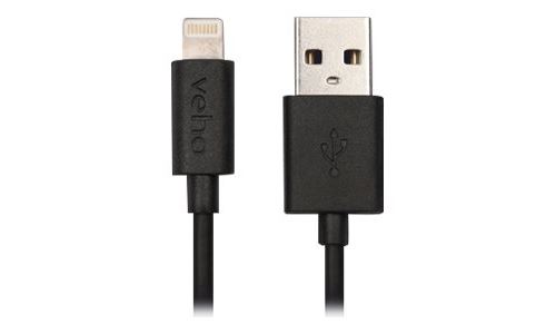 Veho - Câble Lightning - USB mâle pour Lightning mâle - 20 cm - noir - pour Apple iPad/iPhone/iPod (Lightning)