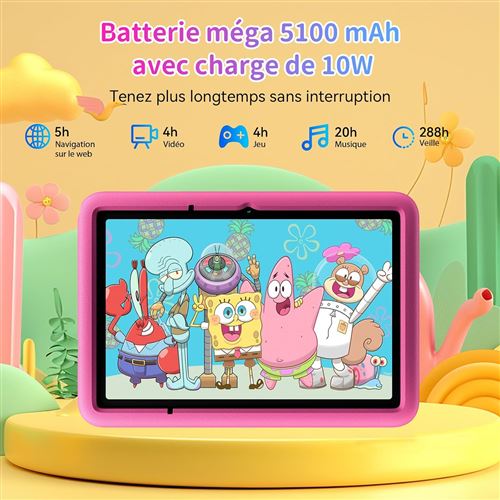Blackview Tab 6 Kids - Tablette 8 Pouces 4G Pour Enfants Avec Contrôle Parental, Coque Antichoc Et Mode Protection Yeux - Rose