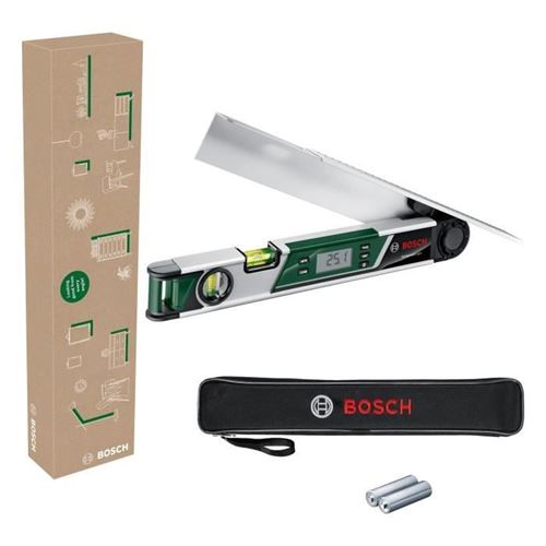 Mesureur d'angle UniversalAngle de Bosch (mesure et transfert précis d'angles jusqu'a 220°, avec fonction de calcul intégrée pour