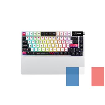 Clavier Gaming ASUS ROG Azoth Blanc - Sans Fil, AZERTY Français - Occasion Fonctionnel