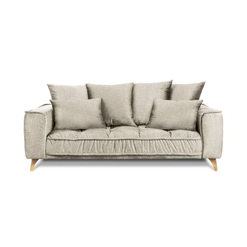 Maison Aubertin Canap&eacute; Tissu Droit Beige Altamo - 2 Places