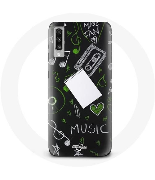 Coque Samsung Galaxy A70 Music clé de sol Maniacase