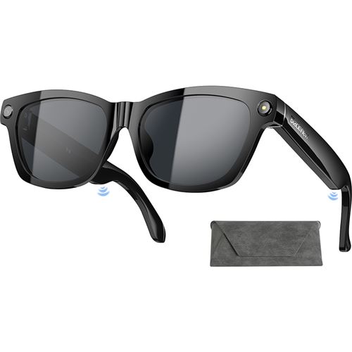 Blackview Bv100 Lunettes Meta Intelligentes Ai Avec Caméra Hd - Appels Bluetcpoth, Traduction, Reconnaissance D' Objets, Noir