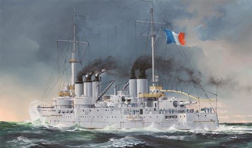 French Navy Pre-dreadnought Battleship Condorcet- 1:350e - Hobby Boss