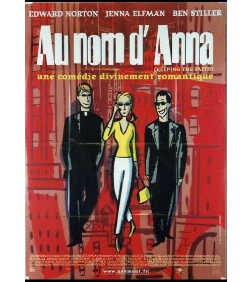 Au Nom d'Anna - 2000 - Edward Norton, Ben Stiller - 116x158cm - Affiche de cinéma originale pliée