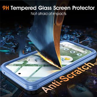 Coque Antichoc Militaire Bleue Pour Google Pixel 9/9 Pro - Protection Antidérapante - Neuf
