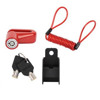 3€22 sur Freins à disque de roue antivol avec fil pour Trottinette  électrique Xiaomi Mijia M365 - Rouge - Accessoire trottinette électrique -  Achat & prix