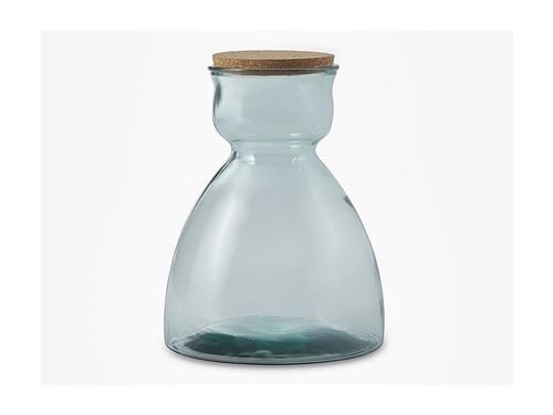 Contenant pour terrarium en verre recyclé + 2 ustensiles PYOR H. 34 cm - Verre transparent