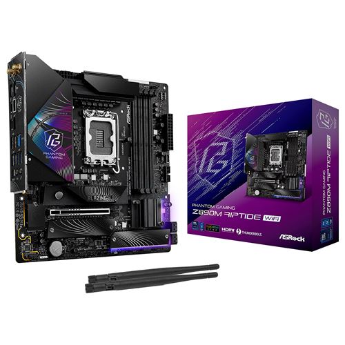 ASRock Mainboard Phantom Gaming Z890M Riptide WiFi