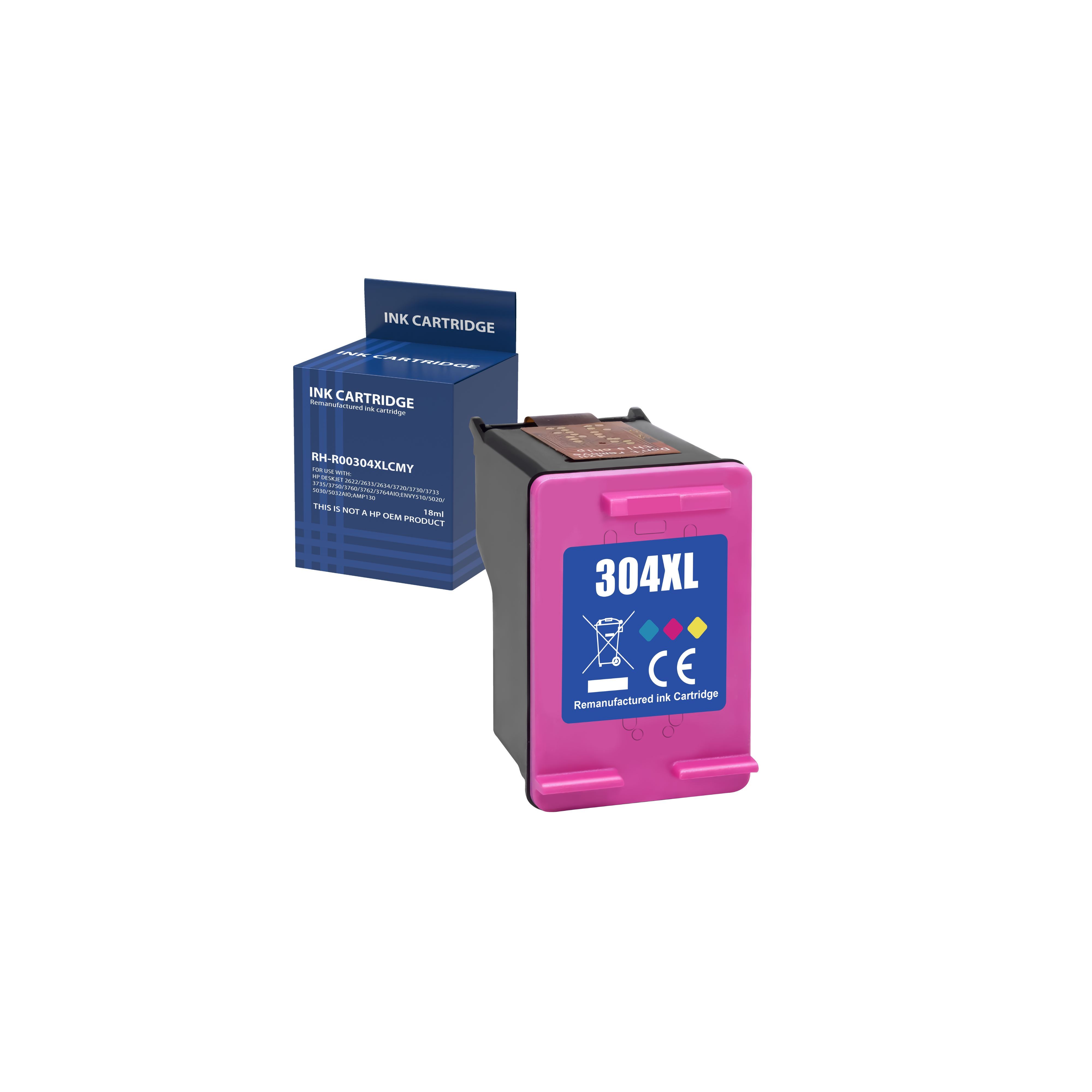 Cartouches HP 304 XL Compatibles - Lot Pour DeskJet 2620 2621 2552 2655 Et Autres - Encre Jet D'encre - Neuf