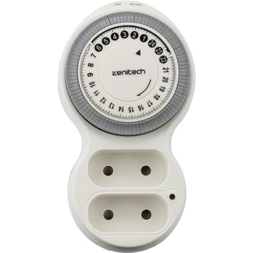 Non Communiqué Blanc Zenitech - Biplite Programmable Horizontale 2X6a - Bolea