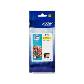 Brother LC424Y - Jaune - original - cartouche d'encre - pour Brother DCP-J1200W