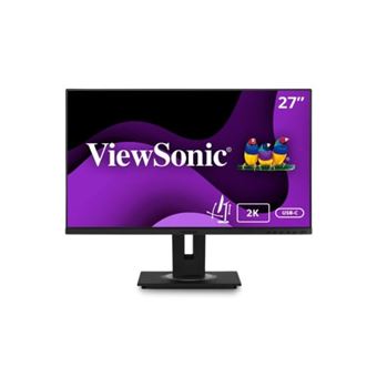 ViewSonic VG2756-4K - LED-monitor - 27" - 3840 x 2160 4K - IPS - 350 cd/m² - 1000:1 - 5 ms - 2xHDMI, DisplayPort, USB-C - luidsprekers - 1