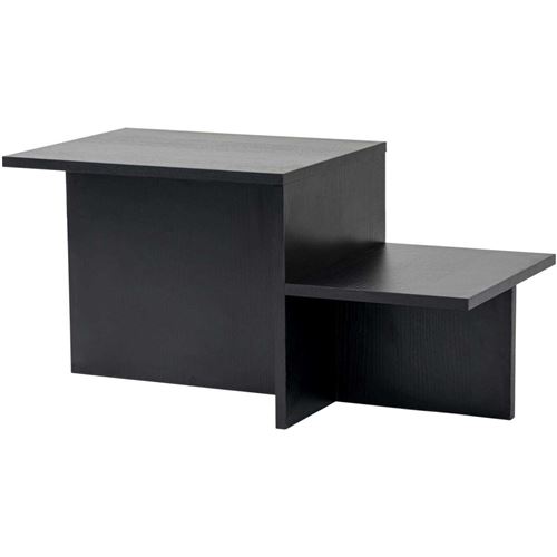 Non Communiqué Noir Table Basse En Aggloméré 80 X 40 X 40 Cm Harmony