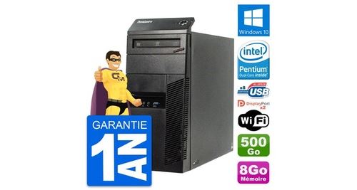 Pc tour lenovo thinkcentre m83 intel g3220 ram 8go disque 500go windows 10 wifi