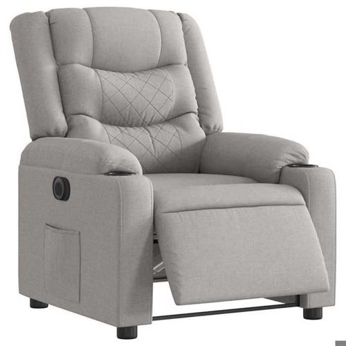 Non Communiqué Gris Vidaxl Fauteuil Inclinable Électrique Nuage Tissu 3310253