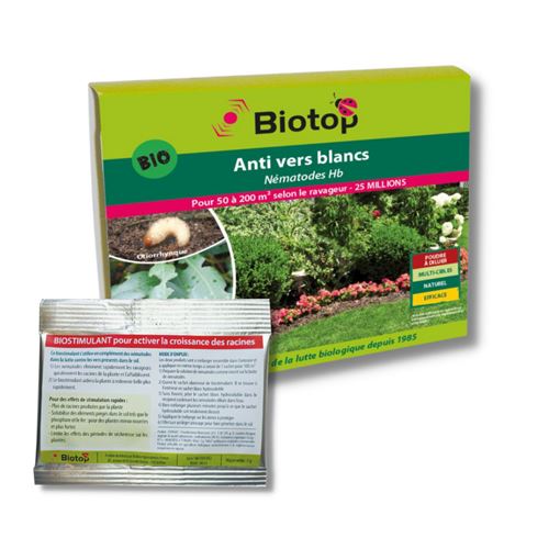 Biotop - nématodes hb 50m + biostimulant 5g - pack 2-en-1