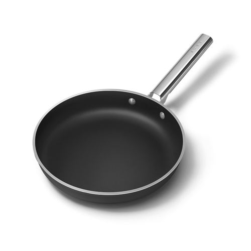 Smeg FPF2802BLM 50' Style Bratpfanne (Edelstahl, passend für alle Herdarten, 28 cm, PFAS-frei)