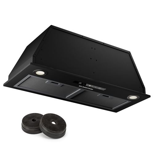 Paolo 72 Dunstabzugshaube Einbau 72 cm 520 m³/h LED Touch A++ Schwarz