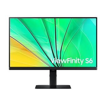 Samsung ViewFinity S6 S24D600EAU - S60UD Series - écran LED - 24" - 2560 x 1440 QHD @ 100 Hz - IPS - 350 cd/m² - 1000:1 - HDR10 - 5 ms - HDMI, DisplayPort - noir