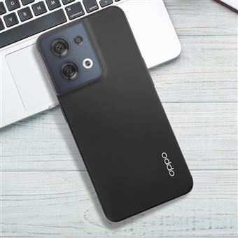 Coque Silicone Noir BigBen Connected pour Oppo Reno 8