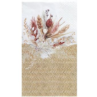 20 Serviettes de table en papier au style nature Champêtre floral 40 x 33cm REF/7926 - 1