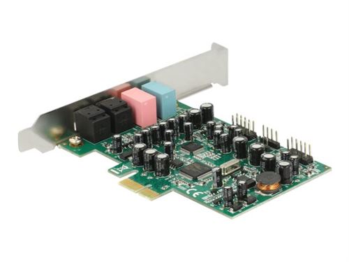 Delock - Geluidskaart - 24-bits - 192 kHz - 92 dB SNR (Signal-To-Noise Ratio, signaal-ruis verhouding) - 7.1 - PCIe - CM8828+CM9882A
