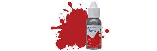 Peinture Humbrol Acrylic Dropper Bottle 14ml 153 Insignia Red Matt - Humbrol
