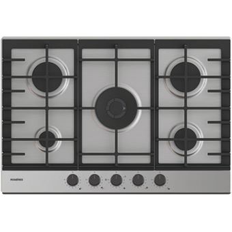 ROSIERES Plaque gaz RHG75WC5X, largeur 75 cm, 5 foyers, Thermocouple - 1