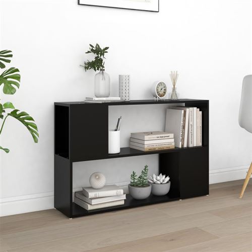 vidaXL Bibliothèque Noir 100x24x63 cm Bois d'ingénierie