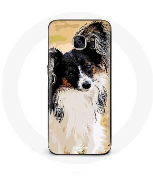 Coque pour Samsung Galaxy S6 Épagneul nain continental papillon Race de chiens Maniacase