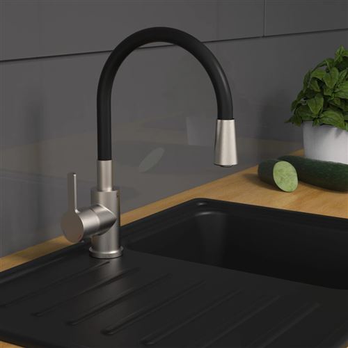 Mitigeur d'&eacute;vier FLEXO Noir EISL - Noir