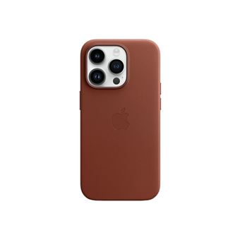 Apple - Coque de protection pour téléphone portable - avec MagSafe - cuir - terre d'ombre - pour iPhone 14 Pro