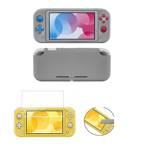 Etui en silicone Nintendo Switch Lite, Gris - Housse de protection Switch
