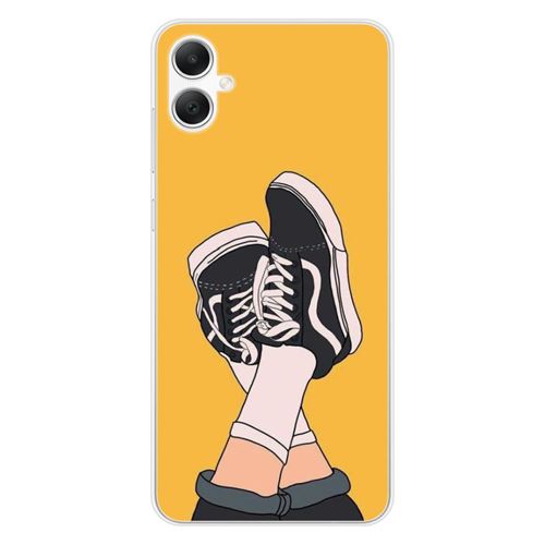 Coque en silicone imprimée compatible Samsung Galaxy A05 Sneakers