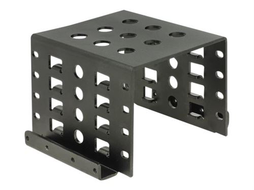 Delock - Storage bay adapter - 3.5 to 4 x 2.5 - zwart