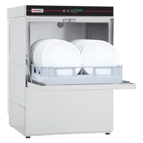 REDFOX Lave Vaisselle Frontal Rev&ecirc;tement Simple avec Pompe de Vidange 50 x 50 230 V QQI 52 P 