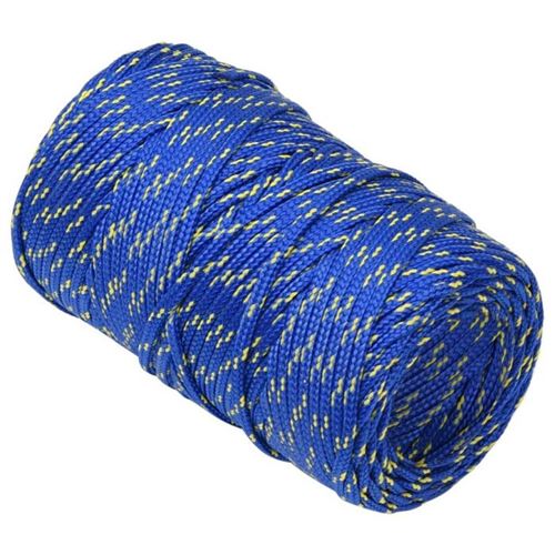 Corde Marine Polypropylène 8 Mm X 25 M - Vert - Pour Bateau, Amarrage, Camping, Pêche - Résistance 420 Kg