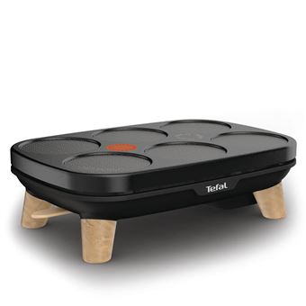 Tefal Gourmet PY900812 - Crêpière - 1.1 kWatt - noir/bois